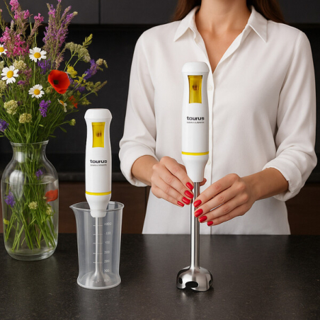 Ръчен пасатор Taurus Robot 750 Easy Inox с мощност 750W, неръждаема стомана и турбо ротационна система