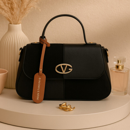 Модерна дамска чанта с елегантен дизайн черен