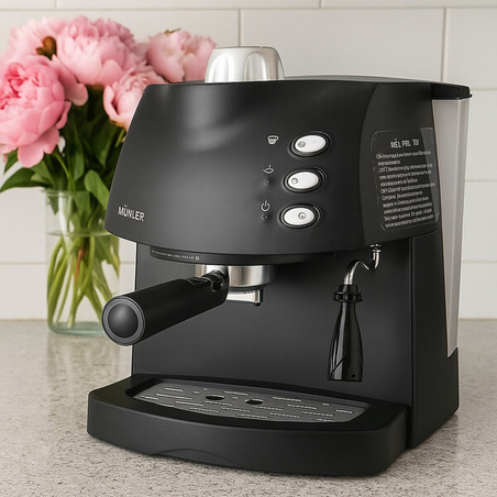 Стилна кафемашина за експресо с каймак за перфектно кафе у дома