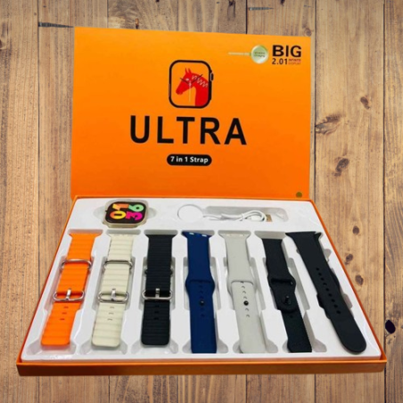 Смарт часовник 7 в 1 Ultra 2.01 с множество функции и стилен дизайн