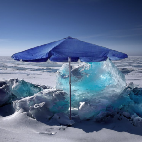 Градински чадър Muhler U1023, D 3.5 м, стилен и изчистен цвят