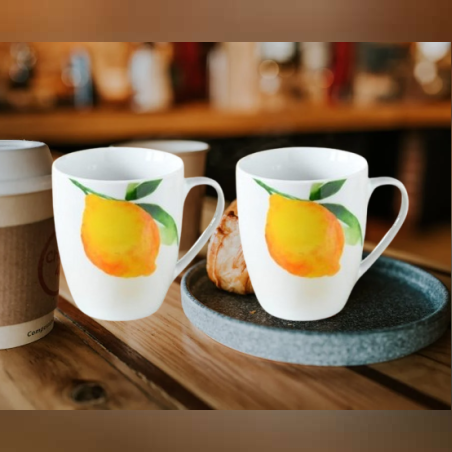 Комплект от 2 порцеланови чаши за напитки