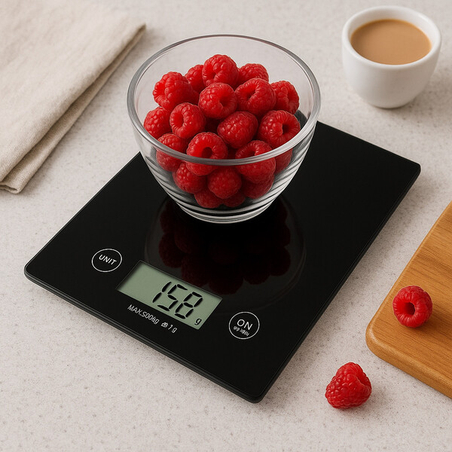 Кухненска везна Rosberg Premium, 5 кг, с LCD дисплей