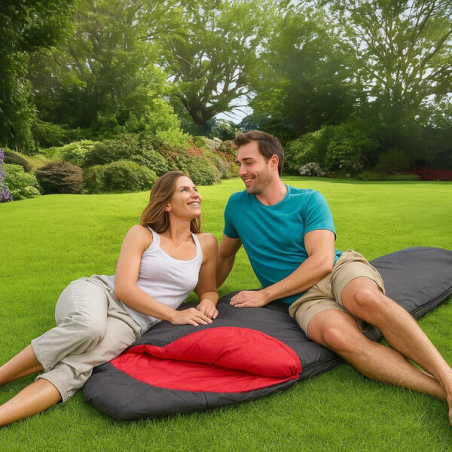 Лек летен спален чувал Living & Garden в син цвят