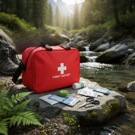 Комплект за първа помощ 173 елемента – незаменим помощник за пътувания, къмпинг и автомобил