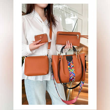 Дамска чанта 4в1 модел 2025 в различни цветове