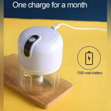 Мини чопър за чесън и подправки 250 мл – практичен и лесен за употреба