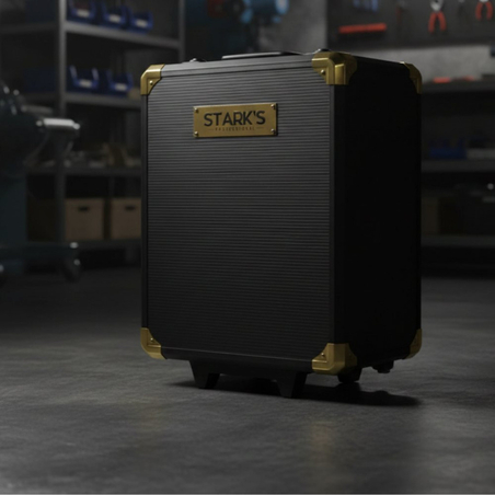 Куфар с инструменти от 599 части, професионален алуминиев тролей комплект за домашна и сервизна употреба