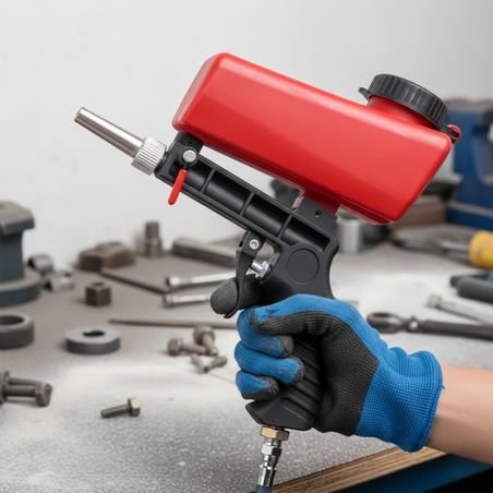 Многофункционален пистолет за пясъкоструене – идеален за премахване на ръжда, боя и замърсявания