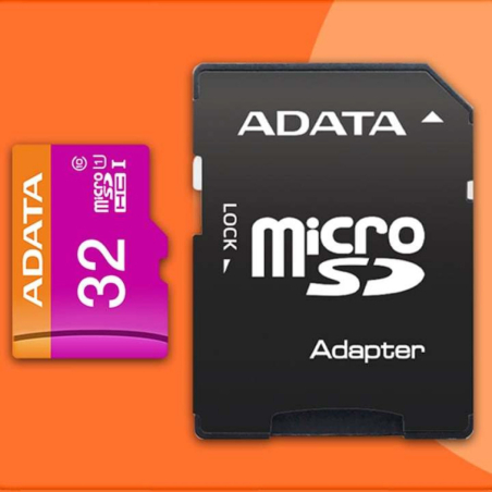 MicroSD карта памет 32GB с бързина 80MB/s за смартфони, камери и други устройства