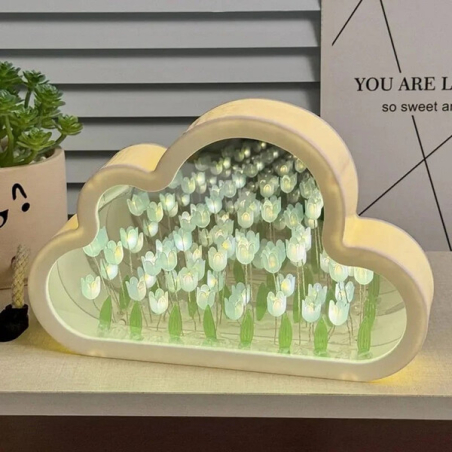 Магическа нощна лампа с огледален ефект