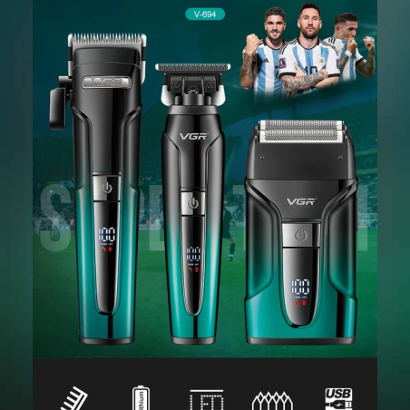 Професионален комплект 3 в 1 VGR V-694 за подстригване и оформяне