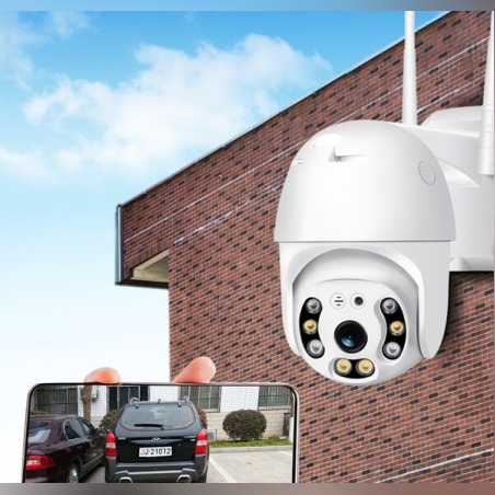 Водоустойчива безжична камера с нощно видеонаблюдение и запис на карта