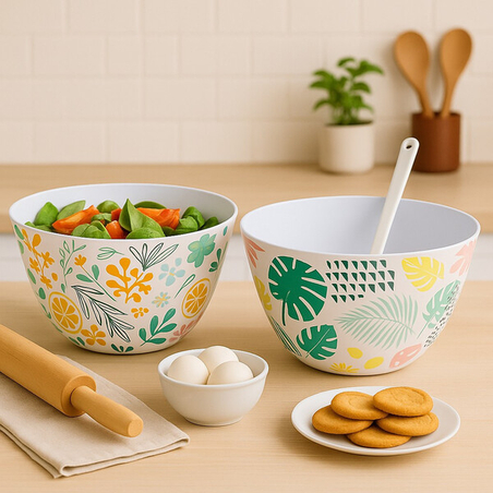 Меламинова купа 25 см – цветен и здрав дизайн за ежедневна употреба
