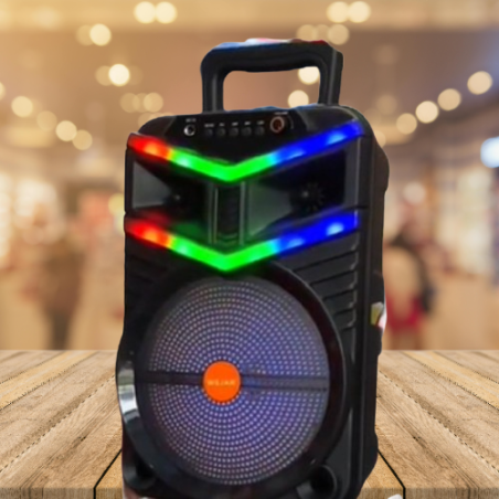 Преносима безжична тонколона WSJAR E8131W с мощен звук и LED ефекти