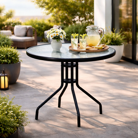 Стилна масичка за кафе на открито – минимализъм и стабилност за уют и комфорт на терасата или градината