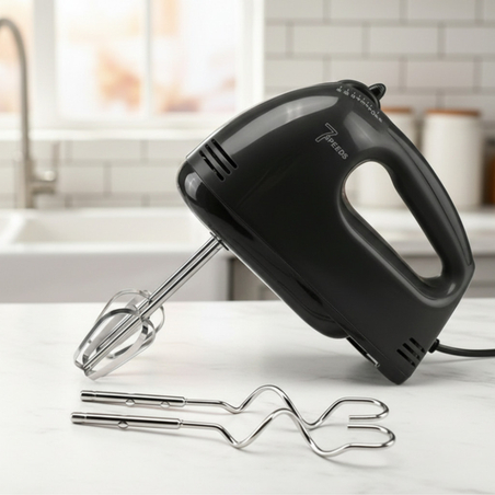 Ръчен миксер Cheffinger 250W с 7 скорости и 4 бъркалки за разбиване и смесване при готвене и печене