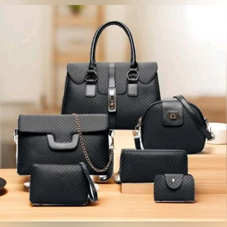 Сет от 6 чанти с двойна декорация, модерен и практичен комплект за всякакви поводи