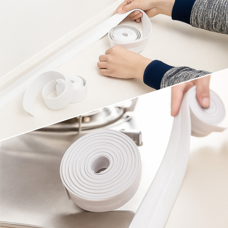 Силиконова уплътнителна лента – водоустойчива защита за кухня и баня