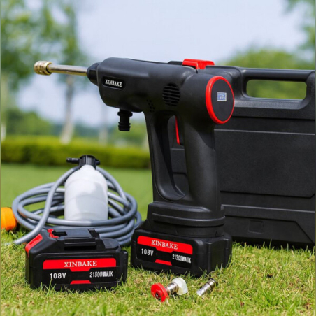 Акумулаторна водоструйка 48V с пистолет, LCD дисплей и 6 режима