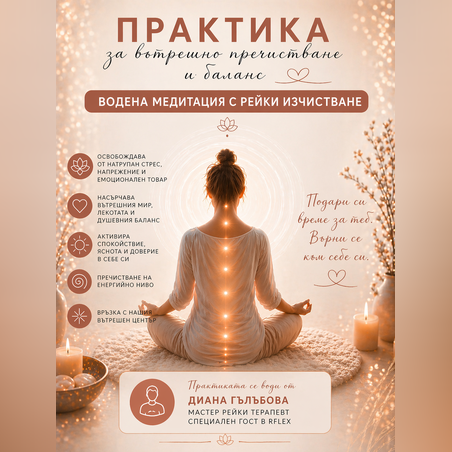 Практика за вътрешно пречистване и баланс с Рейки