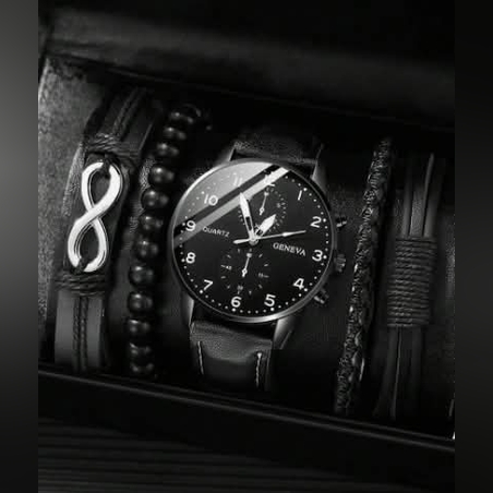 Кварцов часовник и 4 броя гривни