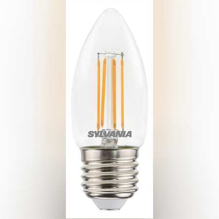 LED ToLEDo Clear Filament Candle Bulb 4.5 W, 470 lm, E27, 2700 K