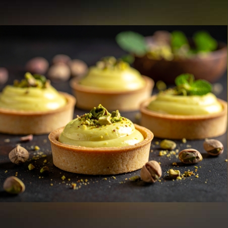 МИНИ ТАРТ С КРЕМ ПИСТАЧИО - 20 БР.