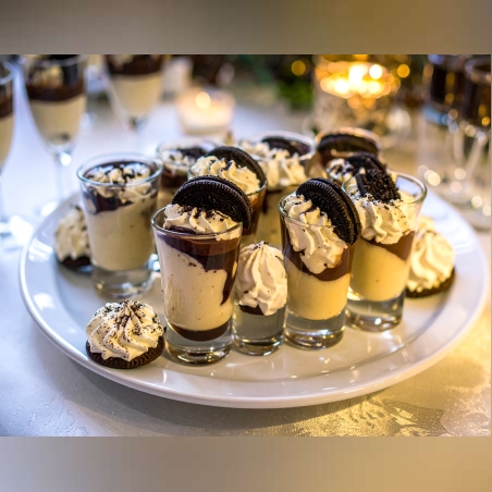 ШОТОВЕ С  КРЕМ ОРЕО И ШОКОЛАДБ- 20 БР.