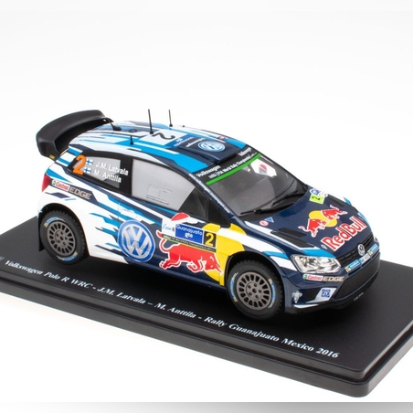 Метална кола Volkswagen Polo R WRC - Rally Guanajuato Mexico 2016 - 1:24