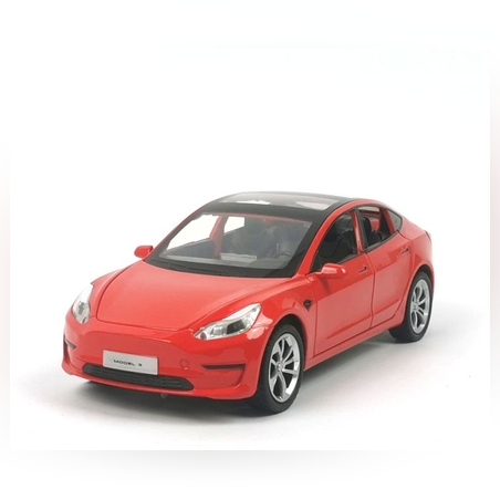 Метална кола с отварящи се врати светлини и звуци Tesla Model 3 - 1:24