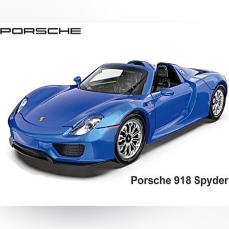 Метална кола с отварящи се врати и капаци MSZ PORSCHE 918 SPYDER 1:24
