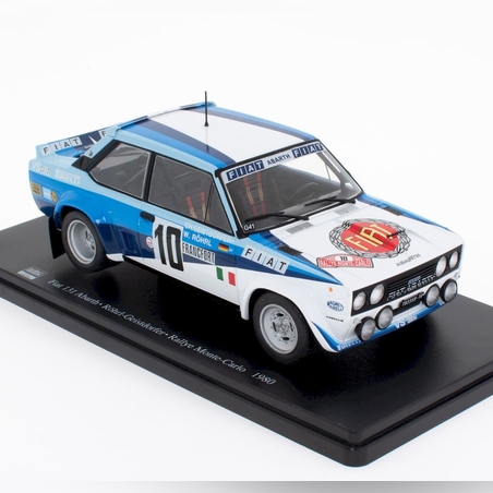 Метална кола Fiat 131 Abarth Röhrl-Geistdorfer - Rallye Monte-Carlo 1980 - 1:24