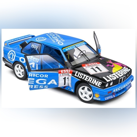 Метална кола BMW E30 M3 Blue W.Hoy BTCC 1991 - Solido 1:18