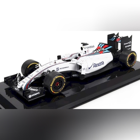 Метална кола Williams FW37 Felipe Massa 3rd Italy GP formula 1 2015 - Edicola 1:24