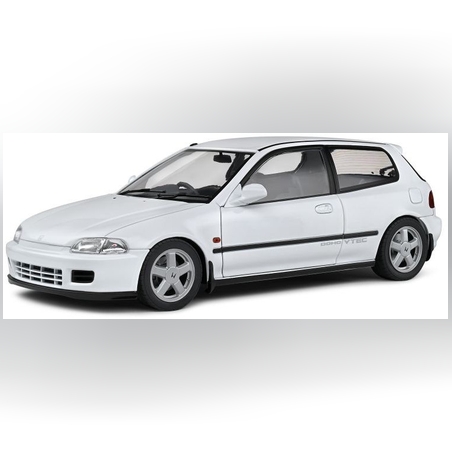 Метална кола HONDA CIVIC (EG6) WHITE 1991 - SOLIDO 1/18