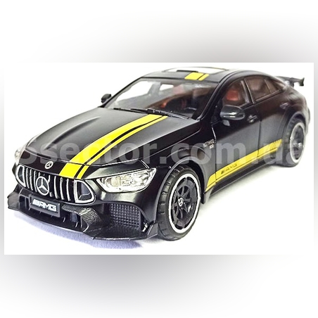 Метална кола с отварящи се врати, капаци, светлини и звуци Mercedes-AMG GT63 S 1:24