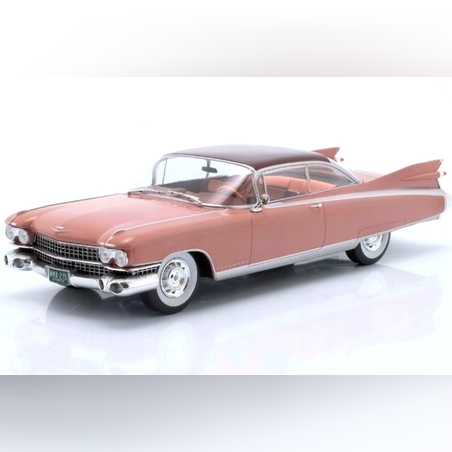 Метална кола Cadillac Eldorado Sevil Light Rose 1959 WHITE BOX 1:24
