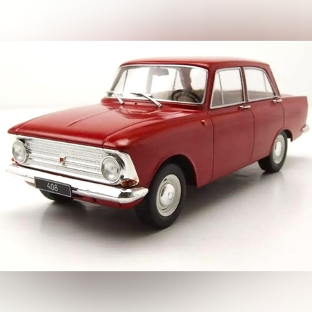 Метална кола Москвич / Moskvitch 408 - 1966 WHITE BOX 1:24