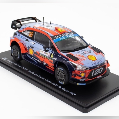 Метална кола Hyundai i20 Coupе WRC Winner Rallye Italy Sardinia 2019 - 1:24