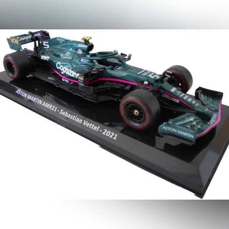 Метална кола Aston Martin AMR21 Sebastian Vettel 2nd Azerbaijan GP (Baku) Formula 1 2021 - Edicola 1:24