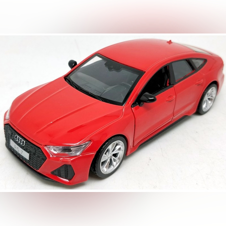 Метална кола с отварящи се врати светлини и звуци AUDI RS 7 SPORTBACK 1:35 - червена