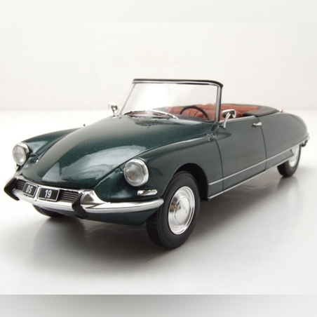 Метална кола Citroen DS 19 Convertible 1963 metallic-green - WHITE BOX 1:24