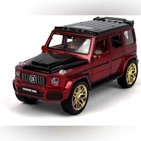 Метален джип с отварящи се врати светлини и звуци Mercedes G-class Brabus 900 1:24