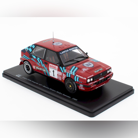 Метална кола Lancia Delta Integrale 16V - Rallye Sanremo 1989 Altaya 1:24
