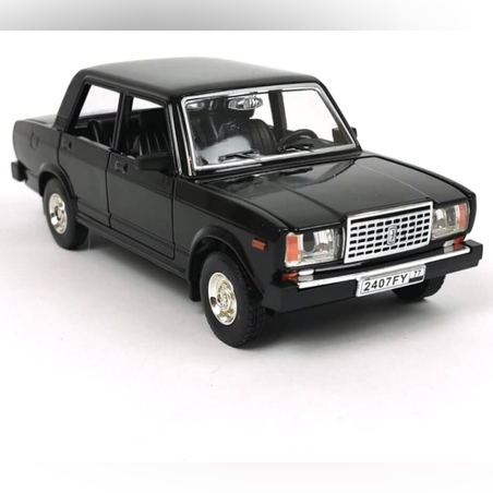 Метална кола с отварящи се врати капаци светлини и звуци Лада / Lada 2107 - 1:24