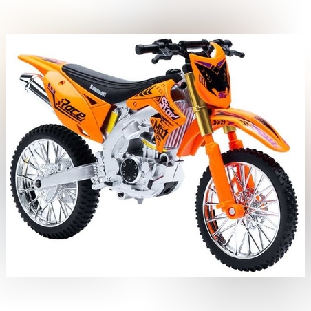 Метален кросов мотор Kawasaki KX450F 1:10, Off-Road, Оранжев