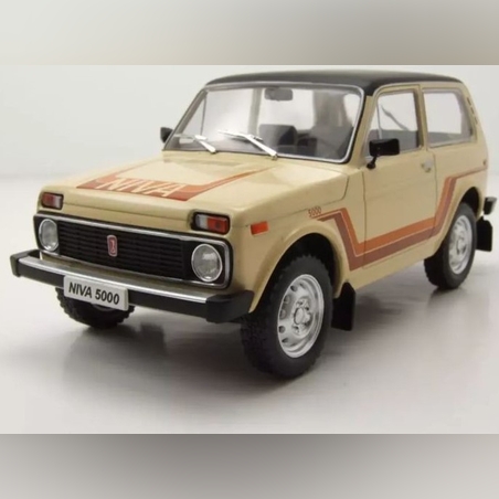 Метална кола Lada Niva 5000 Beige 1980 - WHITE BOX 1:24