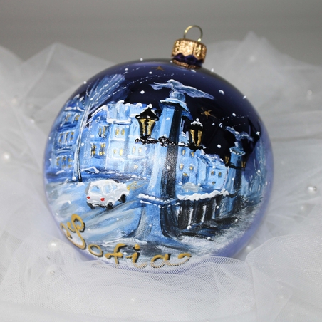 Стъклена коледна играчка - Орлов мост София