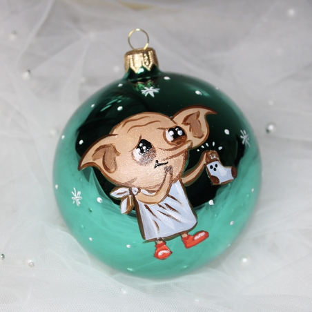 Стъклена коледна играчка Доби